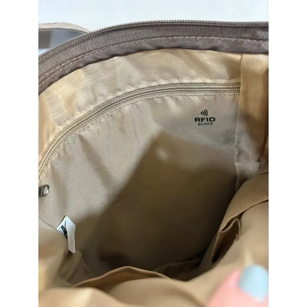 EUC Brown Peak Crossbody Purse Travel Lightweight Compact Bag